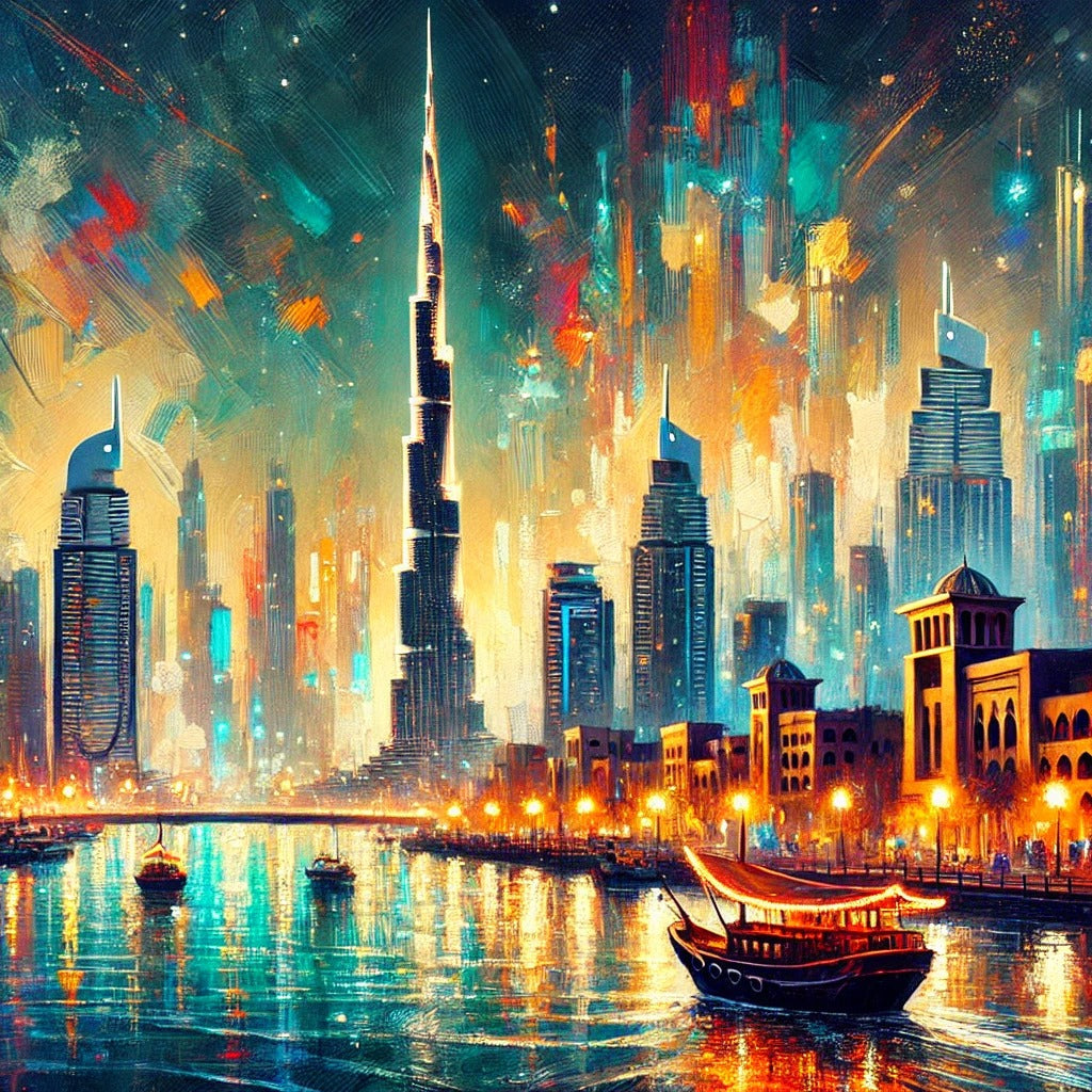Paint by Numbers – Glowing Dubai