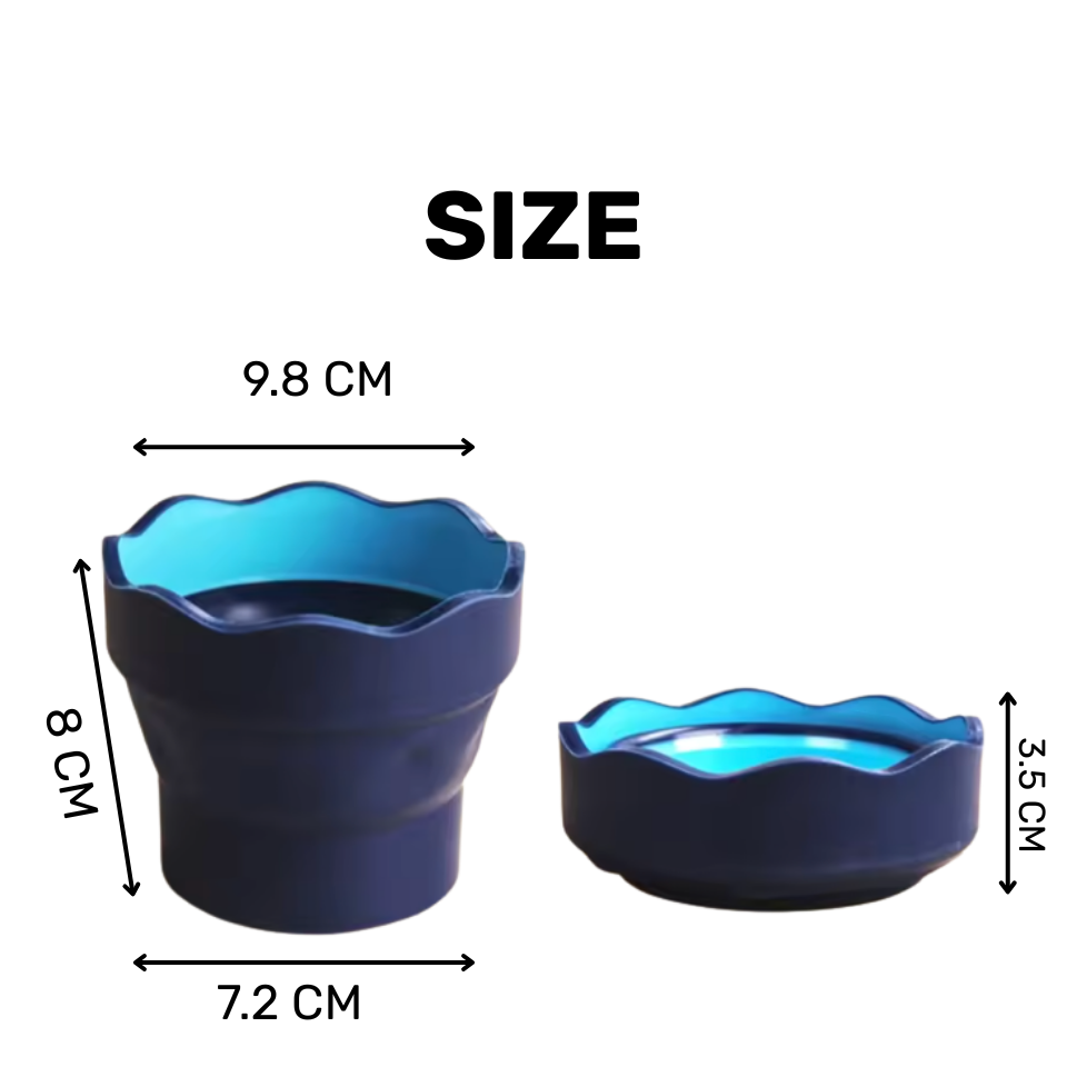 Foldable Water Cup for Brush Cleaning