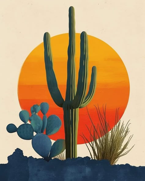 Paint by Numbers – Vibrant Desert Scene