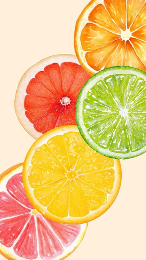 Paint by Numbers – Colourful Citrus Slices