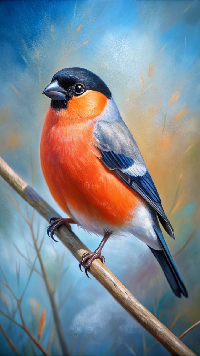Paint by Numbers – Singing Bird on a Branch