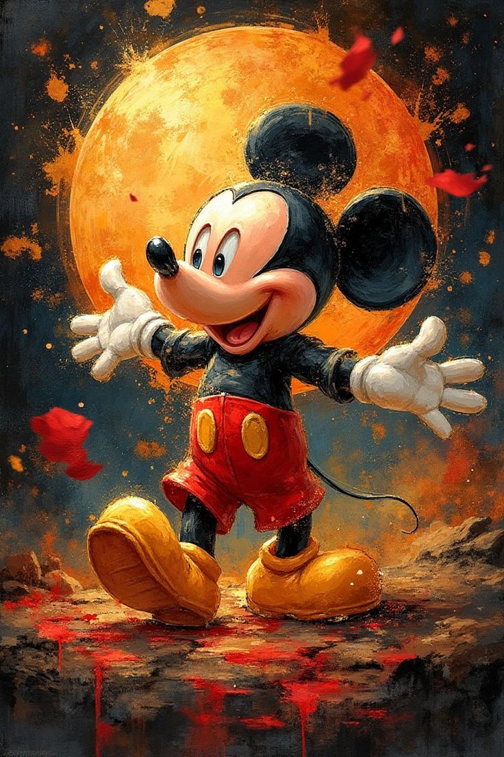 Paint by Numbers – Mickey and the Orange Moon