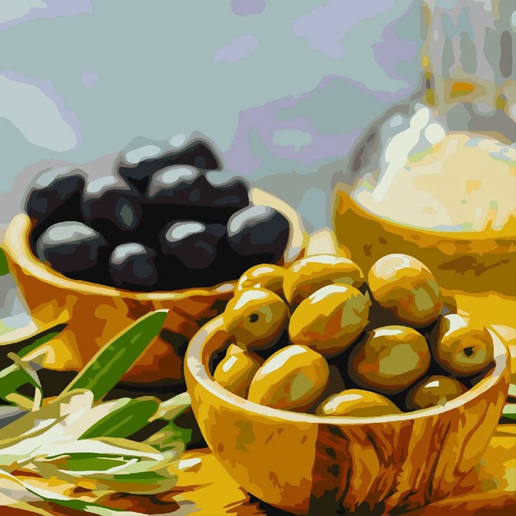 Paint by Numbers – Mediterranean Olives