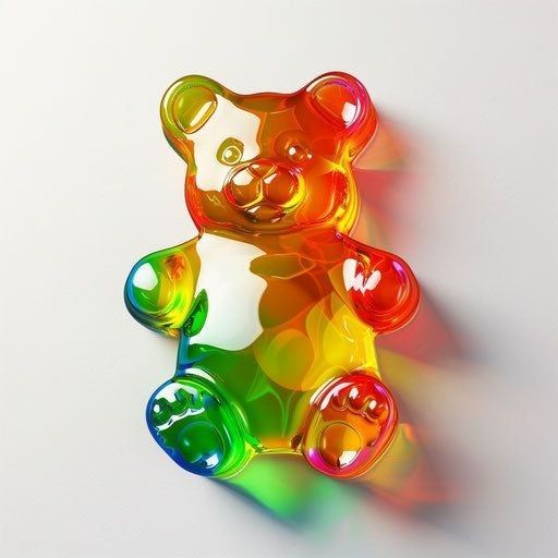 Paint by Numbers – Colourful Gummy Bear