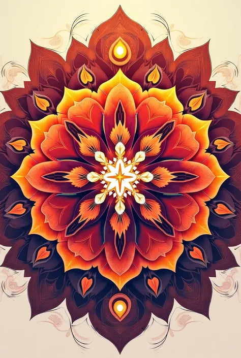 Paint by Numbers – Burning Mandala
