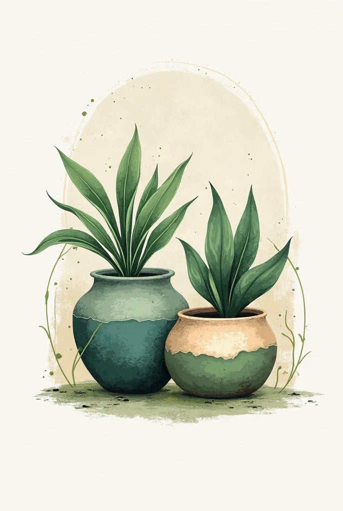 Paint by Numbers – Green Pots