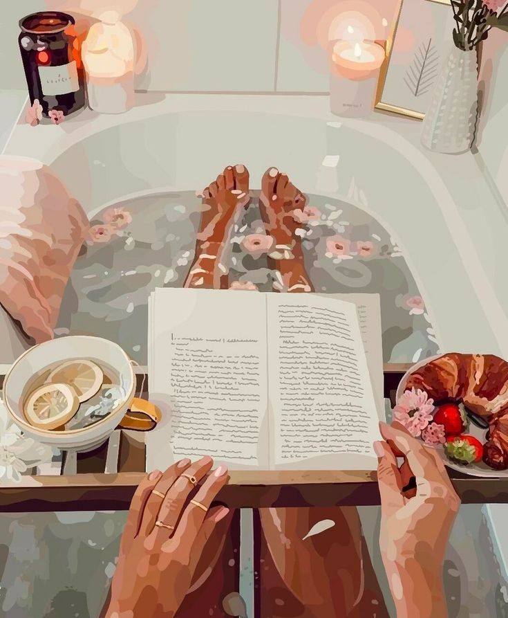 Paint by Numbers – Peaceful Moment in a Cosy Bath
