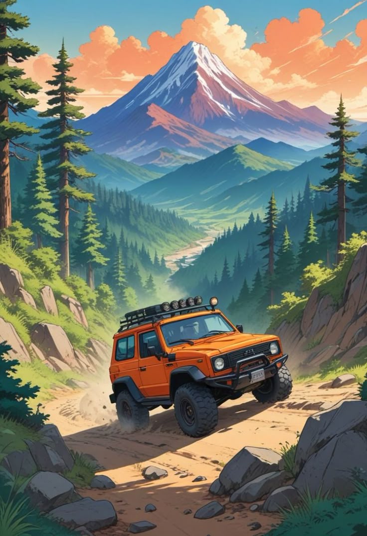 Paint by Numbers – Mountain Jeep