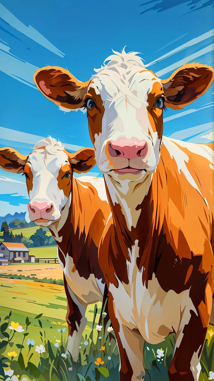 Paint by Numbers – Cows in a Field