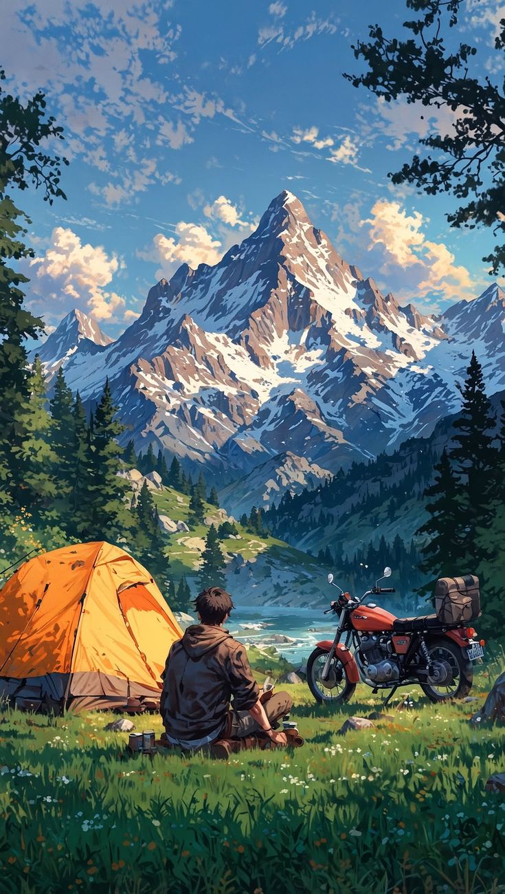 Paint by Numbers – Painting Mountain Camp