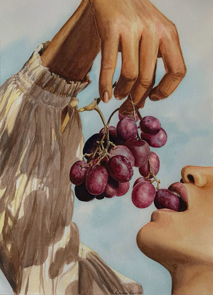 Paint by Numbers – Woman Eating Grapes