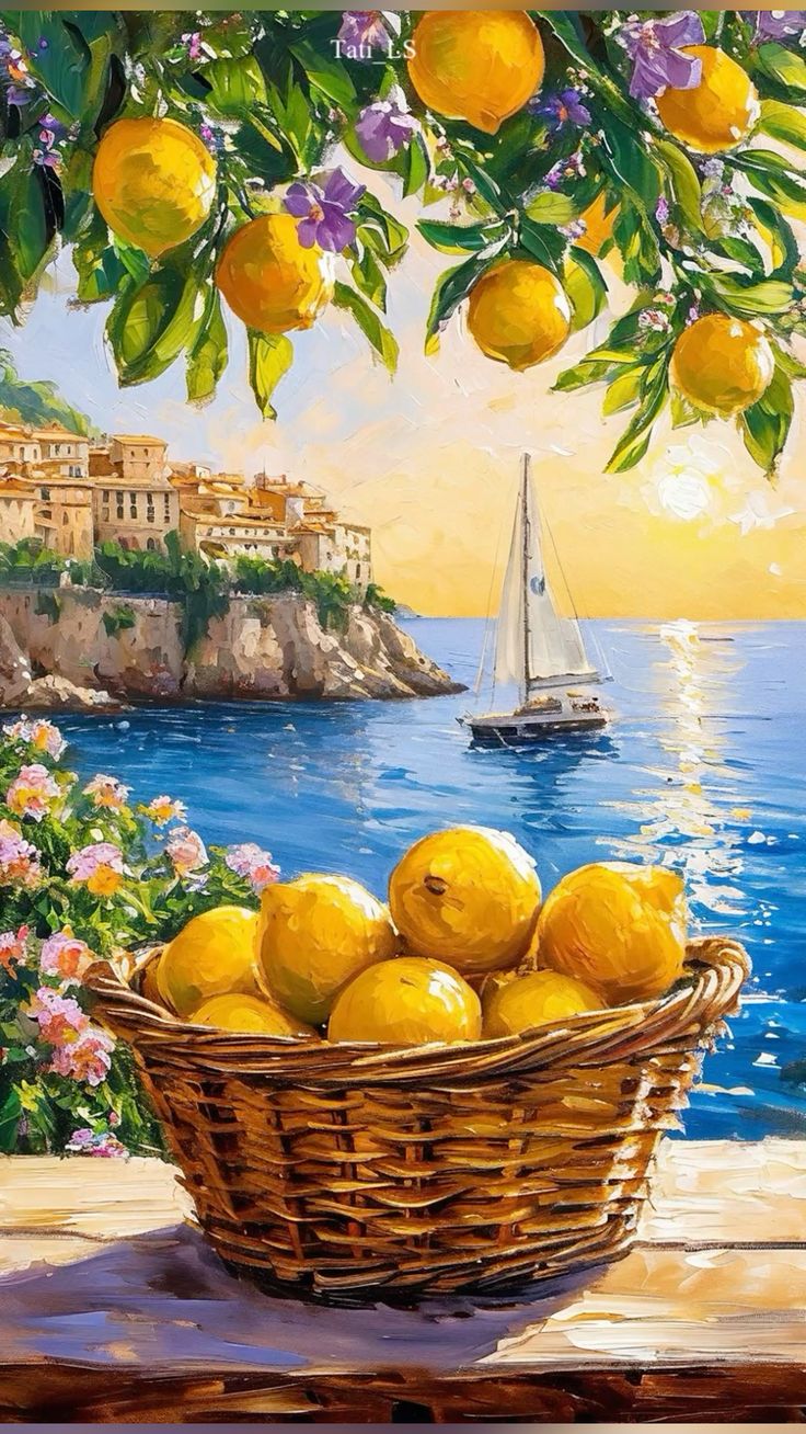 Paint by Numbers – Sailboat and Lemon View