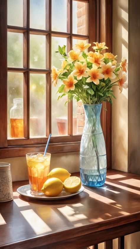 Paint by Numbers – Flowers on a Table by the Window