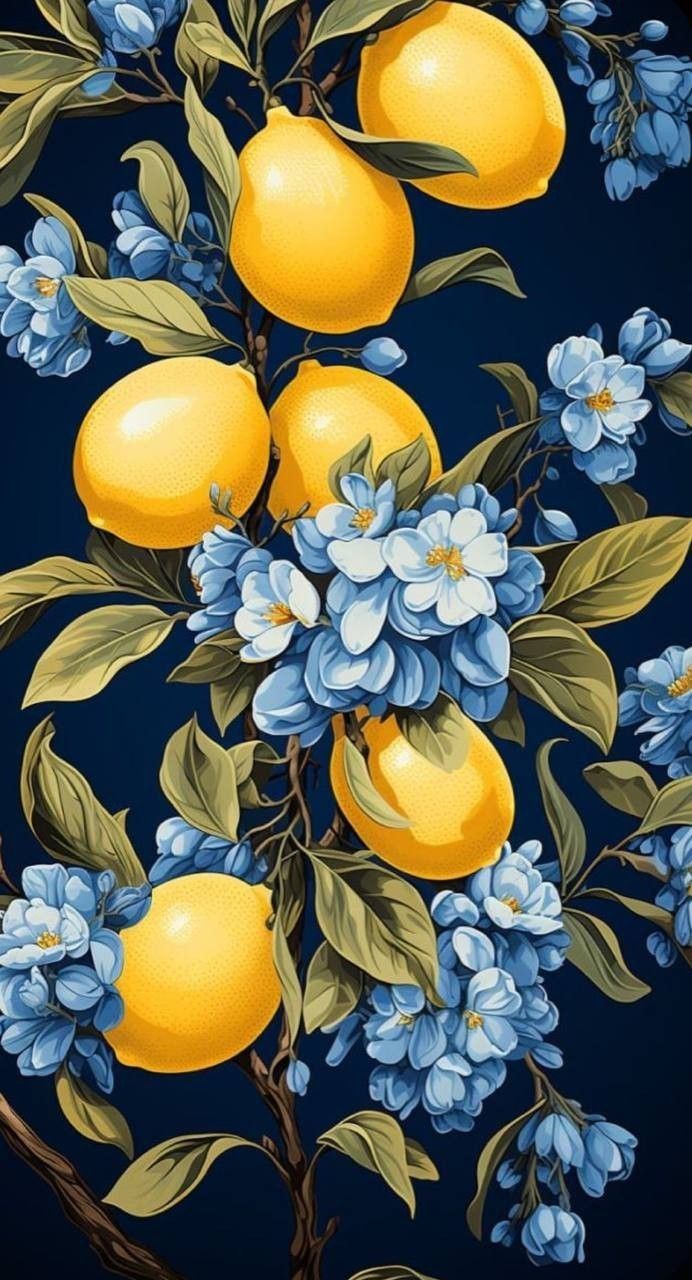 Paint by Numbers – Lemons and Flowers