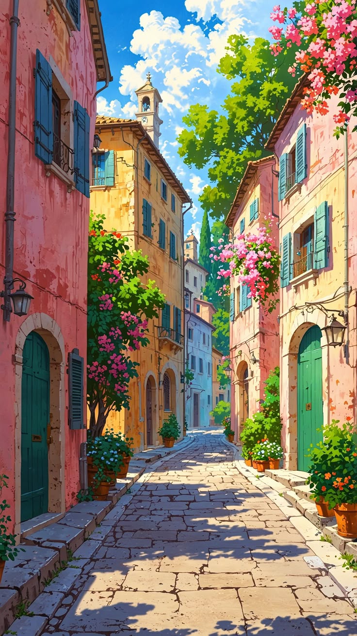 Paint by Numbers – Magical Alleyway in Italy