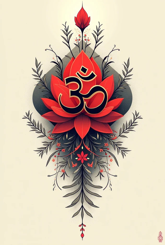 Paint by Numbers – Red Om Flower