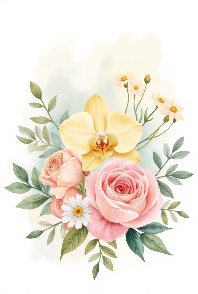 Paint by Numbers – Romantic Flower Bouquet