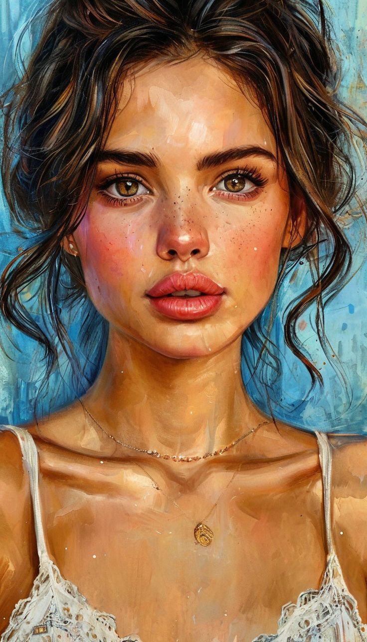 Paint by Numbers – Girl with Curly Hair