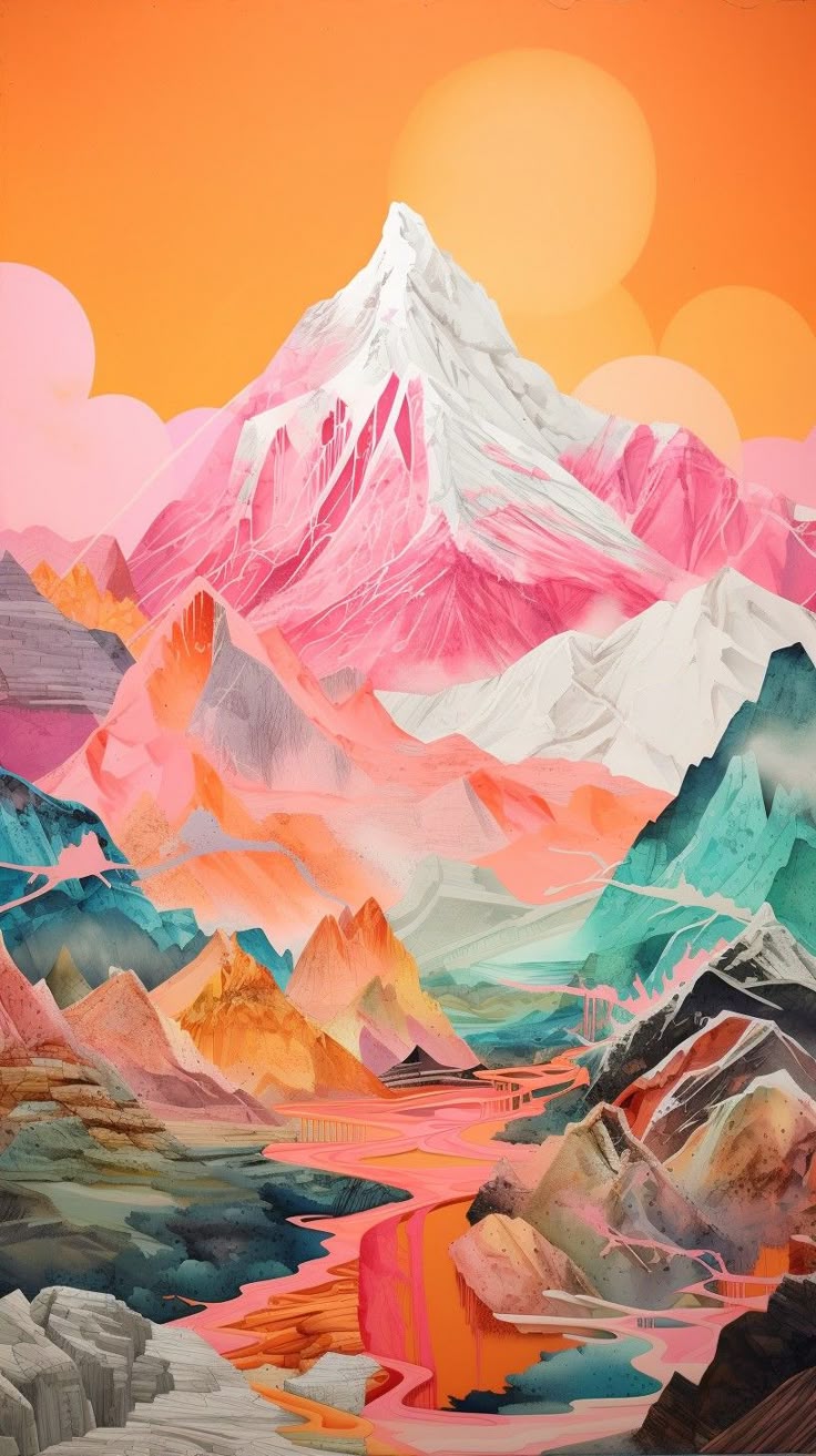 Paint by Numbers – Icy Mountain Landscape