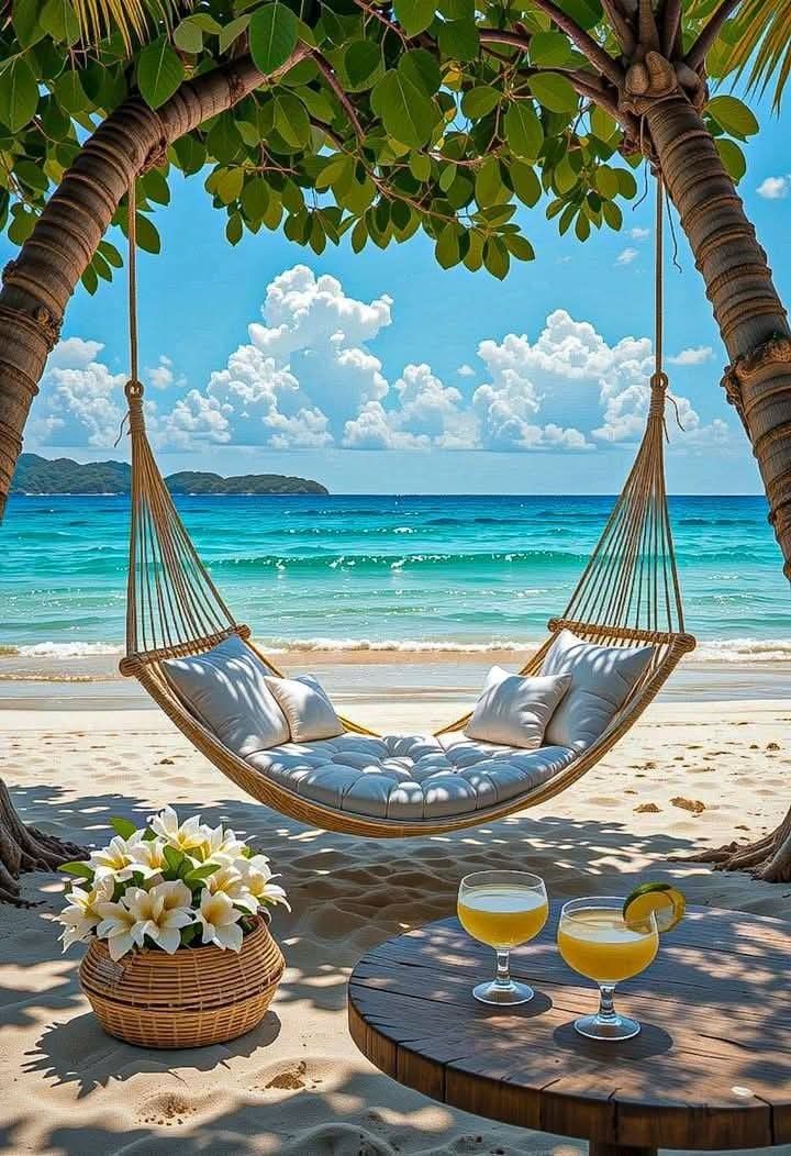 Paint by Numbers – Hammock on a Tropical Beach