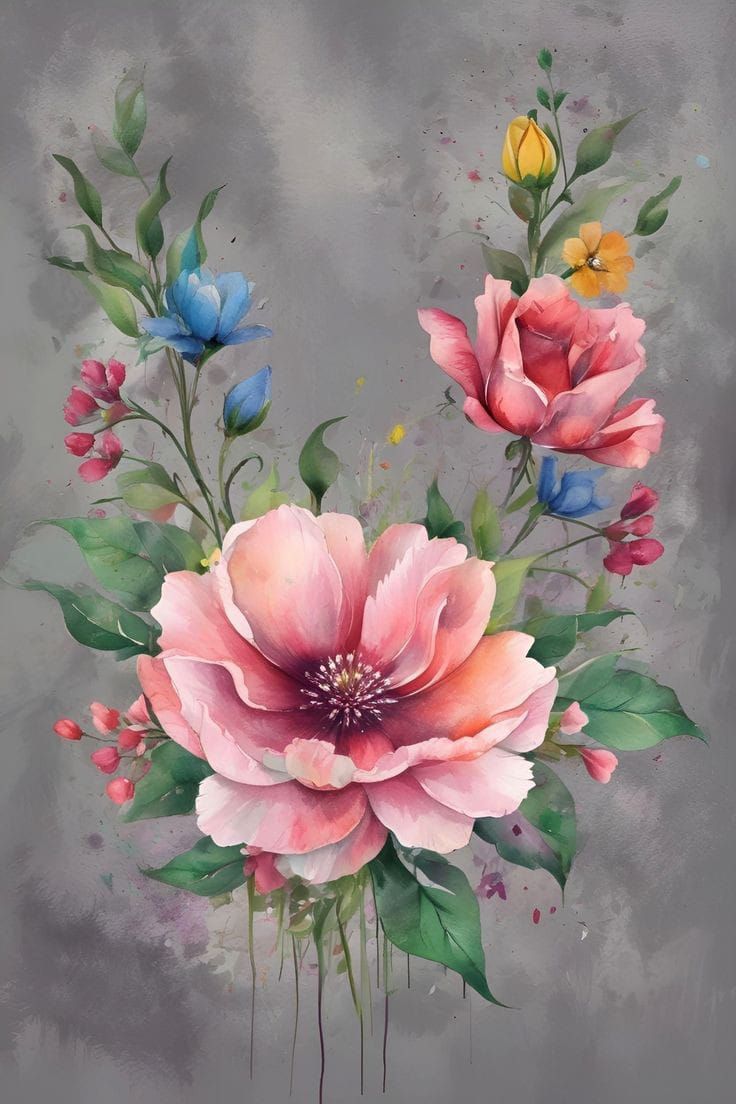 Paint by Numbers – Colourful Flower Bouquet
