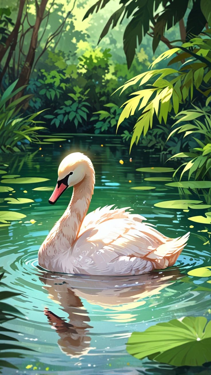Paint by Numbers – Swan on a Lake