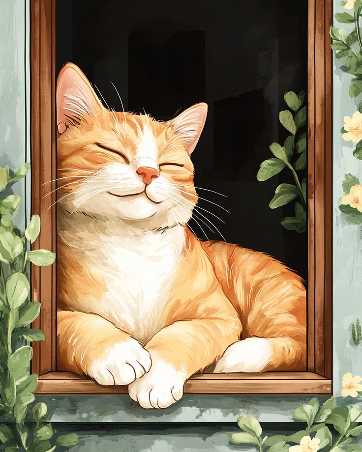 Paint by Numbers – Cat’s Joy on the Balcony