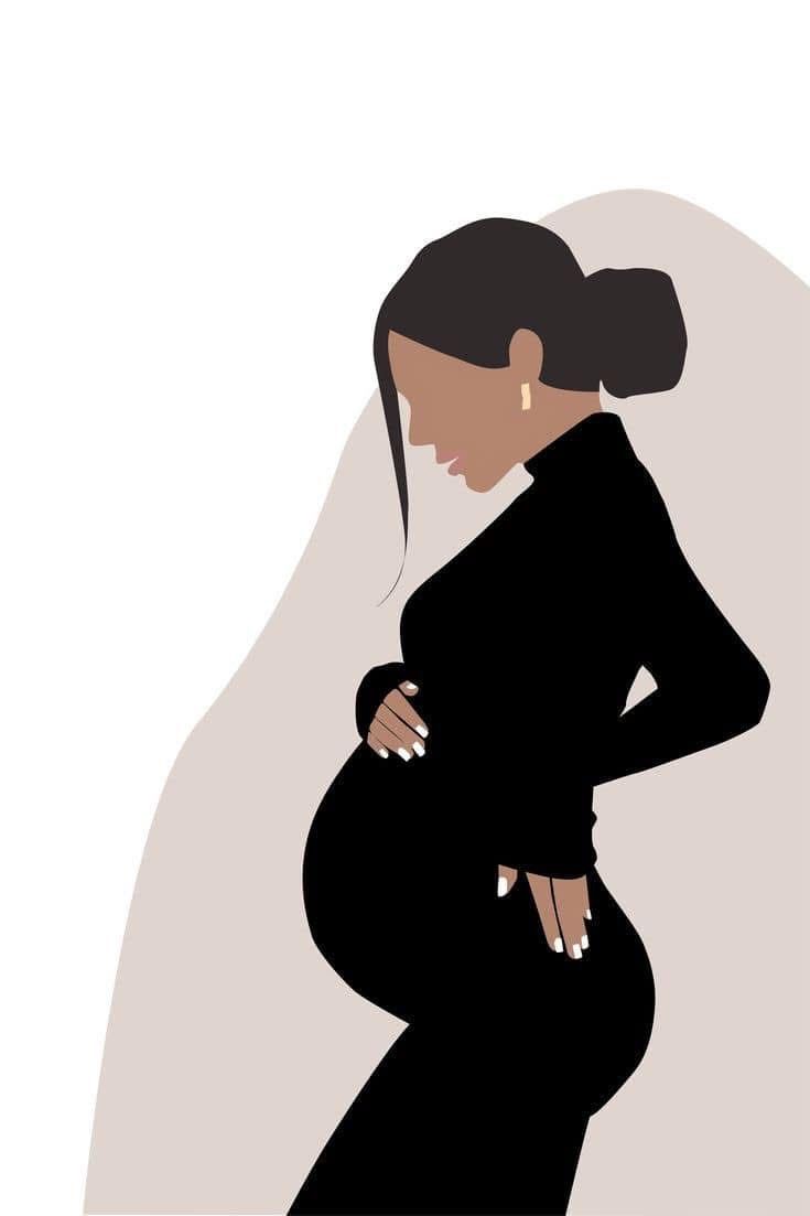 Paint by Numbers – Pregnant Woman in Peaceful Moment