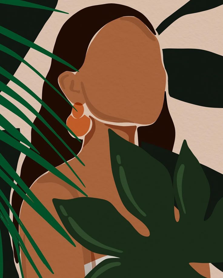 Paint by Numbers – Natural Portrait Among Leaves