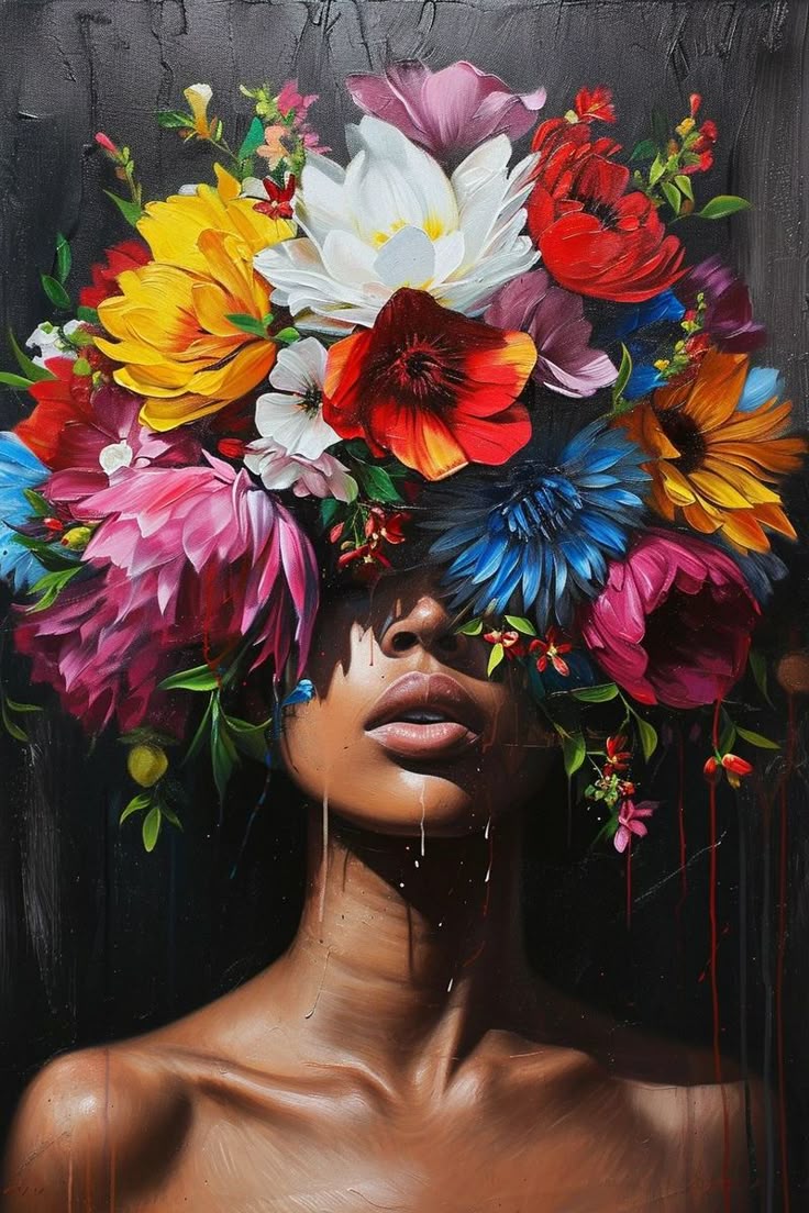 Paint by Numbers – Flowers on Head