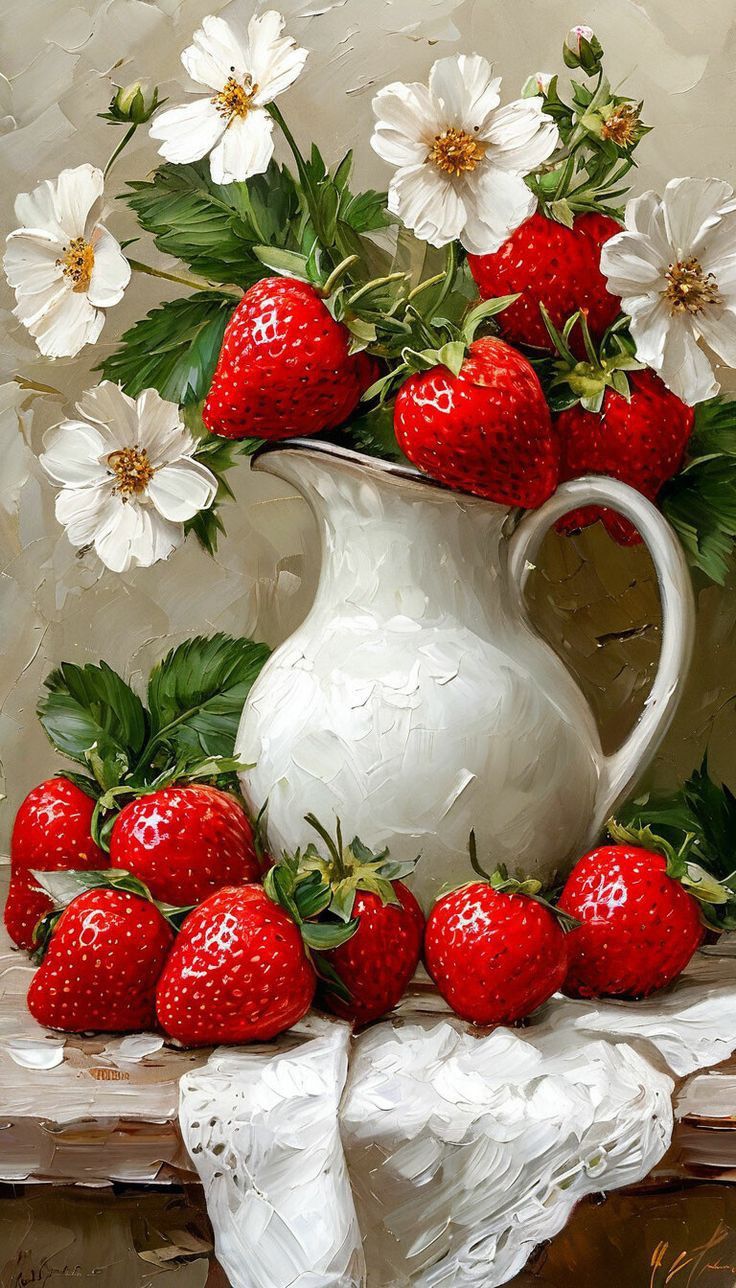 Paint by Numbers – Blooming Strawberries
