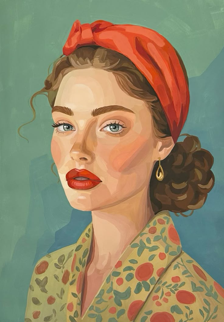 Paint by Numbers – Woman with Red Bandana