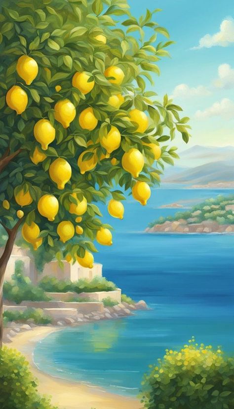 Paint by Numbers – Seaside and Lemons