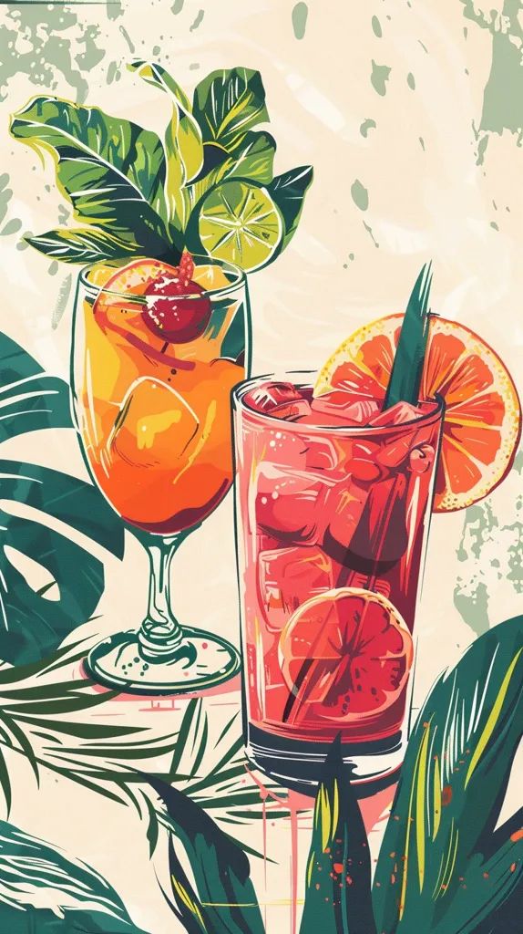 Paint by Numbers – Colourful Cocktails