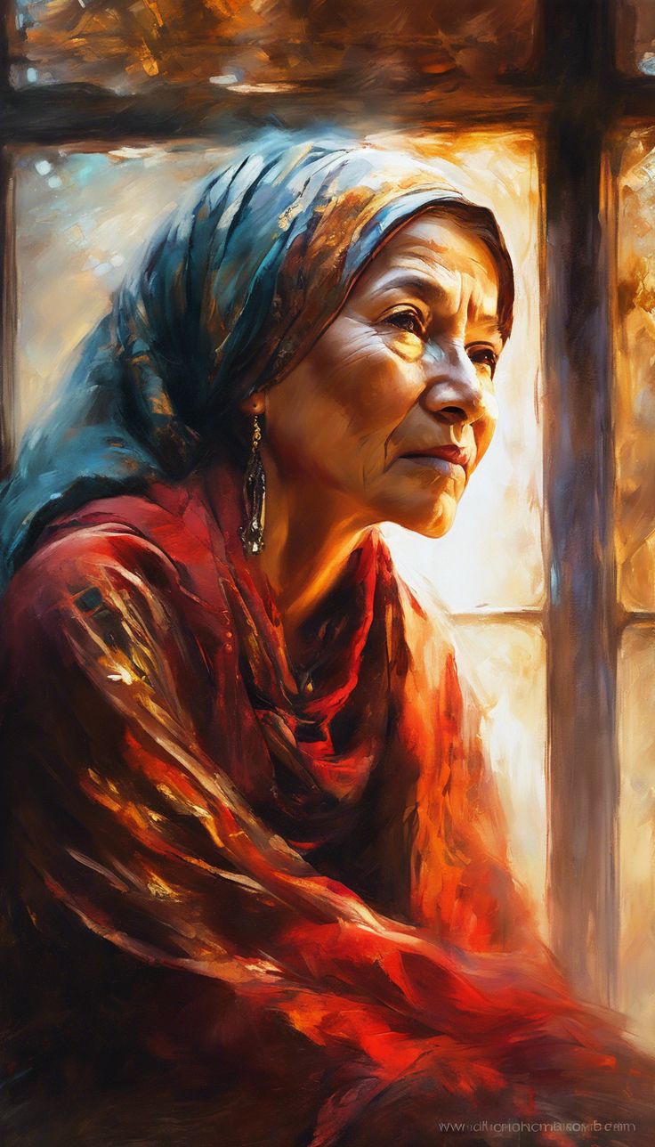 Paint by Numbers – Elderly Woman at the Window