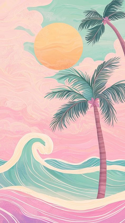 Paint by Numbers – Tropical Landscape with Palm Trees