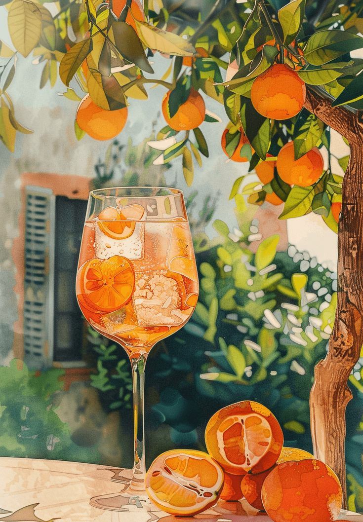 Paint by Numbers – Glass of Oranges